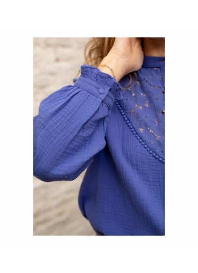 Blouse manches longues col rond uni OTELA - La Petite Etoile