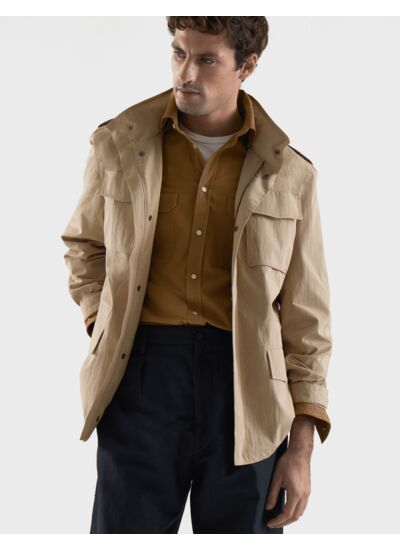 Parka Brooklyn en coton beige