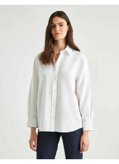 Chemise oversize Delina blanche