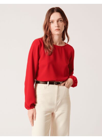 Blouse Tabeca Rouge en Polyester