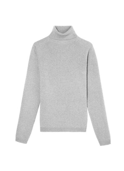 Pull col roulé ajusté - Femme - GIVRE