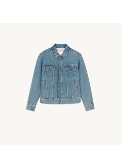 Veste en jean à doublure imprimée