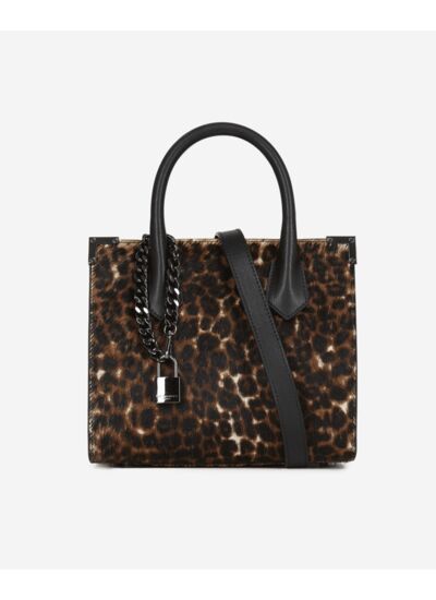 Sac Ming En Cuir Poulain Leopard