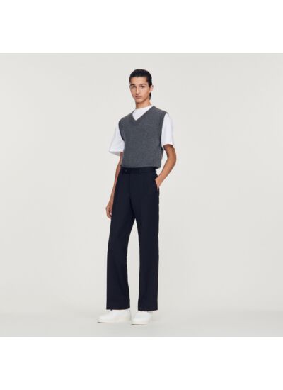 Pantalon en laine mélangée