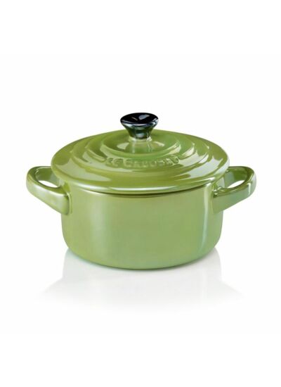 Mini cocotte 10cm en céramique Collection Métallics vert