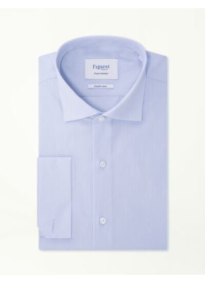 Chemise Classique en fil-à-fil bleu