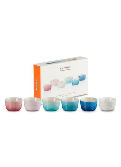 Set de 6 mini ramequins 100ml en céramique