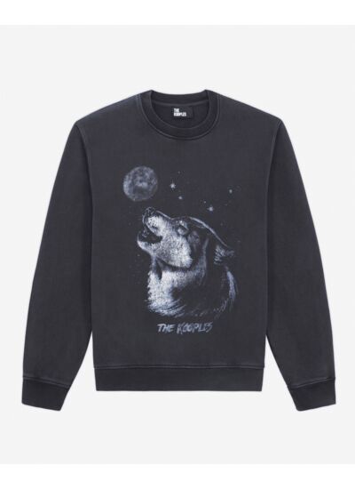 Sweat Wash Avec Print Loup