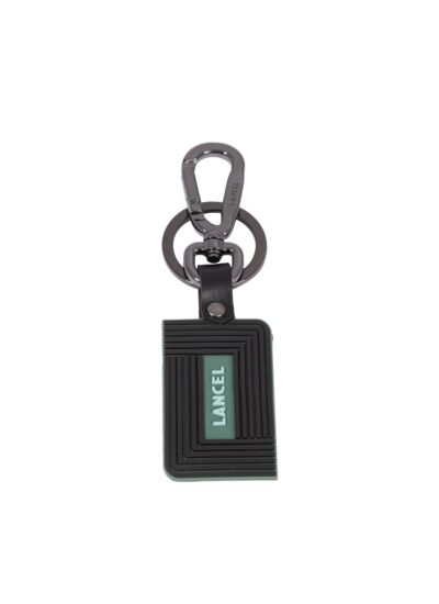 Victor De Lancel - Porte-Cles Double L Rubber - Noir