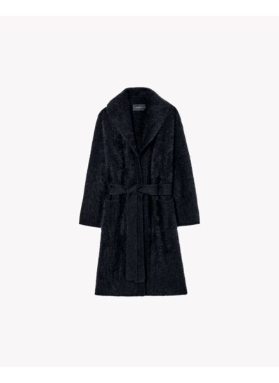 Manteau cachemire brossé - Femme - NOIR