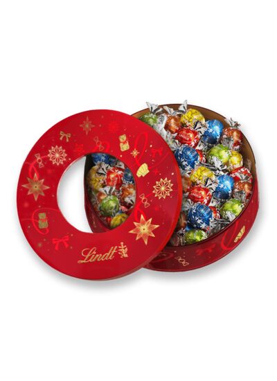 Boîte Ronde métal Noël Assorti 500g