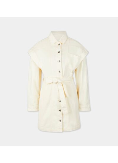 Robe courte Patti coton jean - Galeries Lafayette