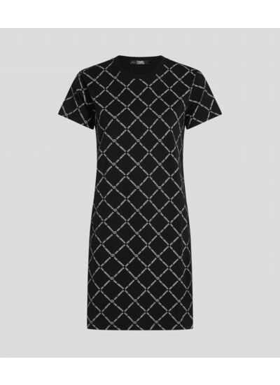 AOP KOCKTAIL TSHIRT DRESS