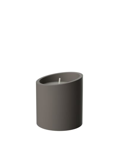 NewMoon Home - Bougie parfumée, taupe, en cire et béton