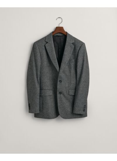 Blazer en laine à chevrons