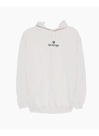 Balenciaga Hoodie - Sponsor Unisex - White