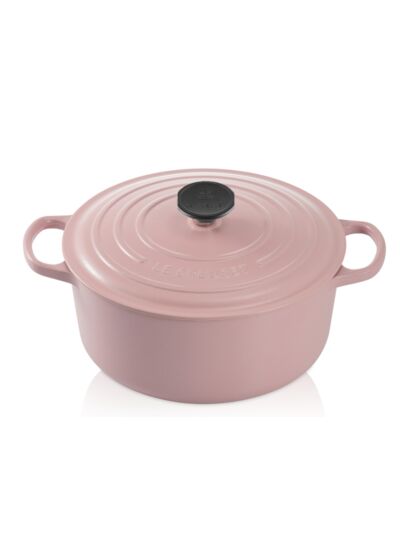 Cocotte ronde 20cm en fonte émaillée chiffon pink