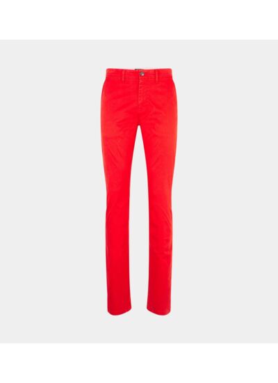 Pantalon chino Kutslim ajusté coton bio stretch - Galeries Lafayette