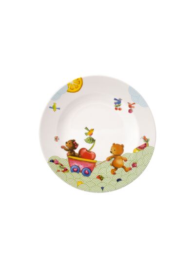 Hungry as a Bear Assiette plate pour enfants 21,5x21,5x1,5cm