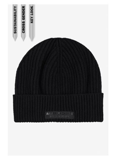 MAN'S BEANIE HAT - NERO