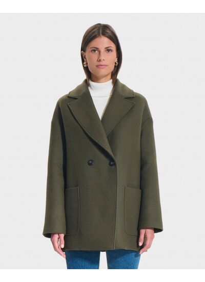 Manteau Mirando Lichen en Laine