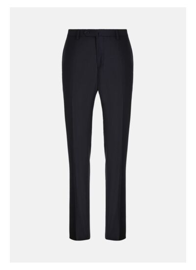 navy wool trousers style duomo