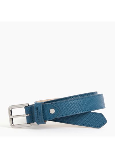 Ceinture femme avec boucle carrée en cuir signature T