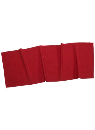 Textil Uni TREND chemin de table rouge 50 x 140 cm