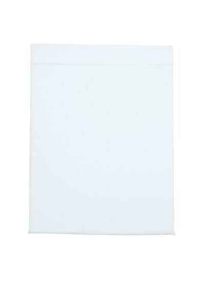 Drap plat Partition Satin de coton Coloris Blanc