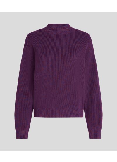 MOULINE MOCK NK LOGO JUMPER FEMME