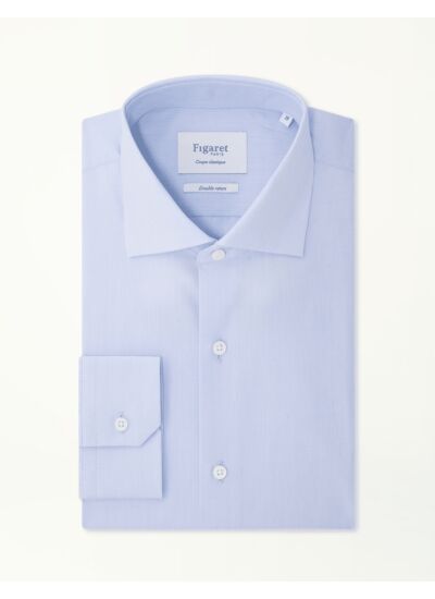 Chemise Classique en fil-à-fil bleu