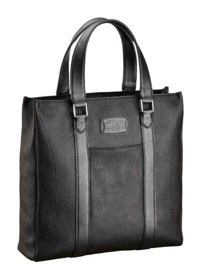 Shopper Cuir Line D grainé souple