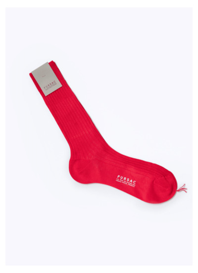 Chaussettes rouges en coton égyptien