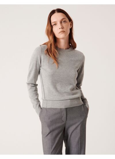 Pull Puccino GRIS CHINE en Nylon