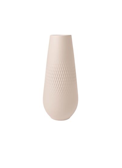 Manufacture Collier vase, 11,5 x 26 cm, Carré, beige