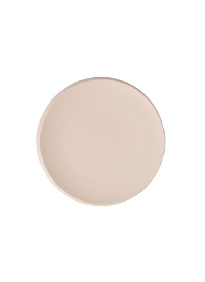 NewMoon Beige - Grande assiette plate, beige, en porcelaine haut de gamme