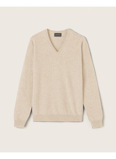 Pull V ajusté - Homme - AVOINE