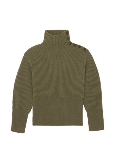 Pull Skyler Pull Cachemire Col Cheminée, 6 fils