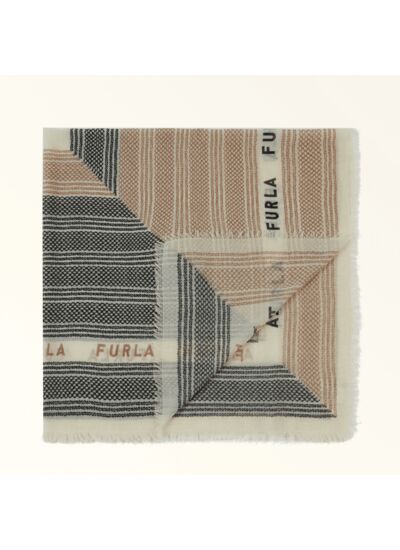 FURLA FAVOLA SHAWL 120X120 - LANA ST.STRIPED ROPE