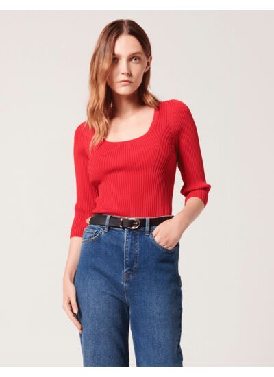 Pull Nelan Rouge en Viscose