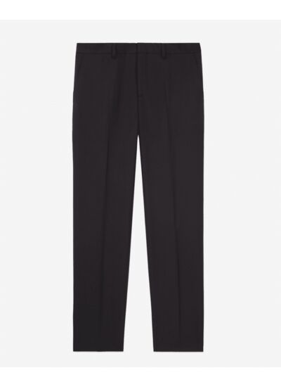 Pantalon De Costume Noir En Laine Homme