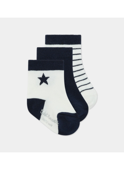 Lot de 3 paires de chaussettes Socks coton mélangé