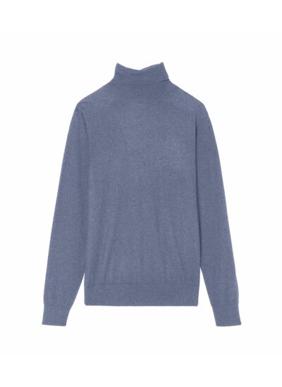 Pull col roulé ultrafin - Homme - DENIM