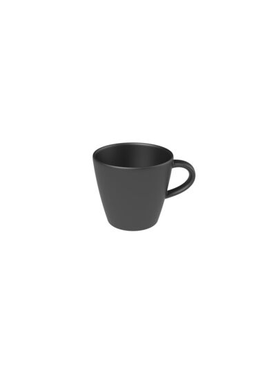 Manufacture Rock - Tasse à café noire en porcelaine haut de gamme sans sous-tasse