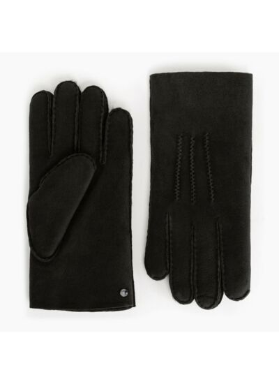 Gants homme en cuir d'agneau retourné