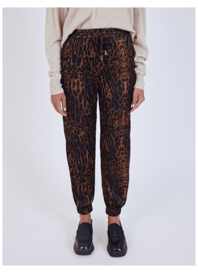 Pantalon satiné léopard Lexie LEOPARD