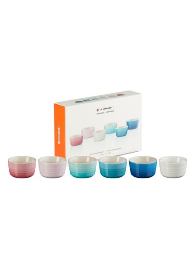 Set de 6 mini ramequins 100ml en céramique