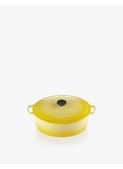 Cocotte ovale 31cm en fonte émaillée soleil