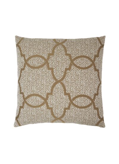 Yves Delorme - Housse de coussin en coton laine marron, Palazzo