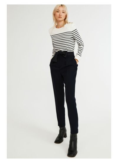 Pantalon tailleur carotte